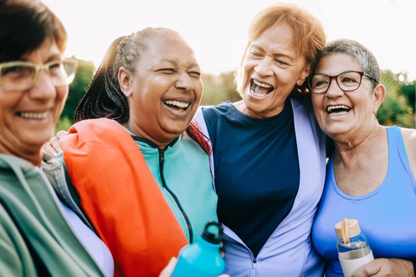 Women laughing
