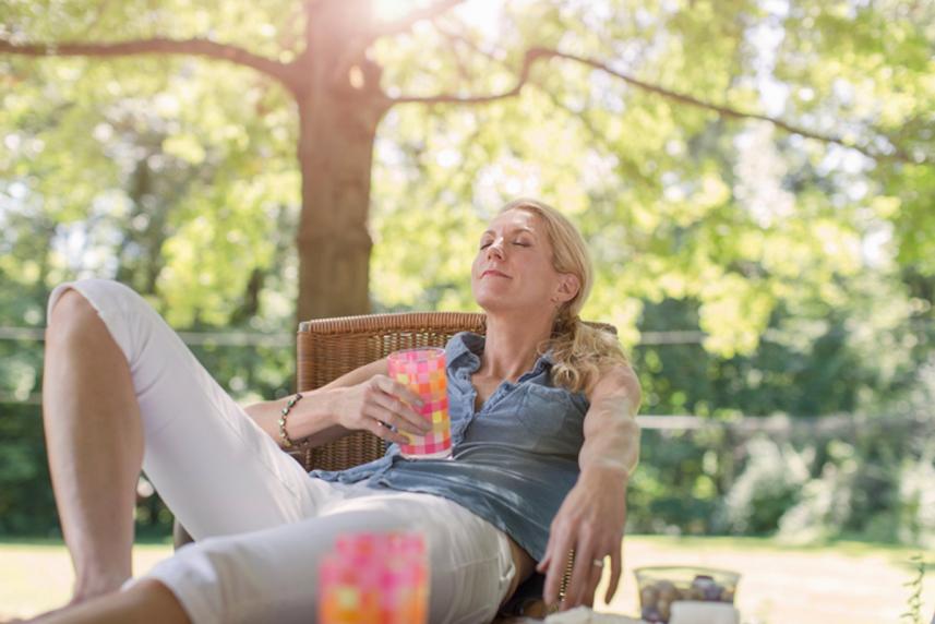 woman relaxing