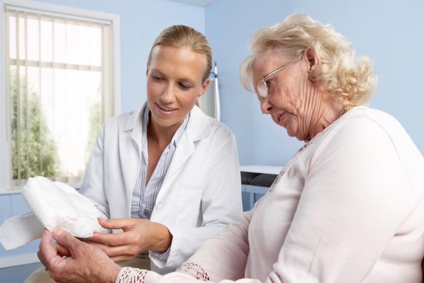 doctor speaking to patient