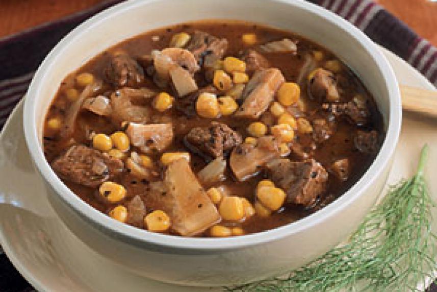 Beef Stew with Corn and Fennel