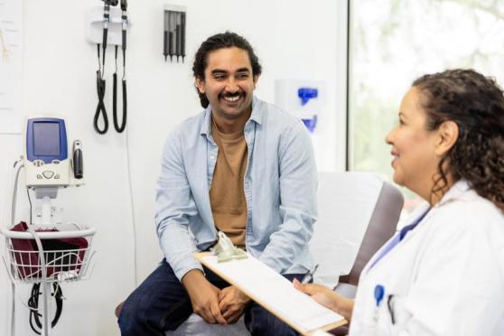 A patient in a doctors appointment